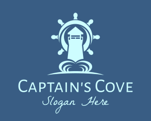 Captain - Blue Sailor Lighthouse logo design