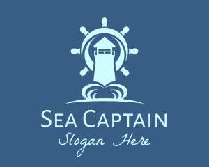 Blue Sailor Lighthouse logo design