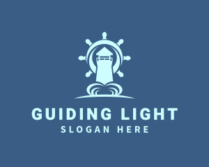 Blue Sailor Lighthouse logo design