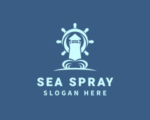 Blue Sailor Lighthouse logo design