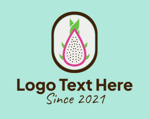 Supermarket - Dragon Fruit Badge logo design