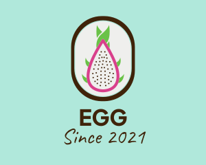 Grocer - Dragon Fruit Badge logo design