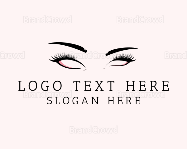 Beautiful Cosmetic Eyelashes Logo