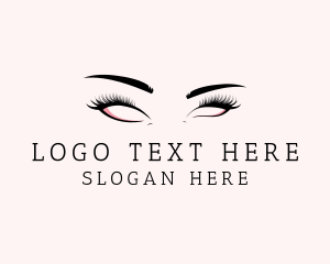 Beautiful Cosmetic Eyelashes Logo