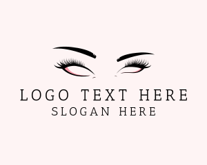 Cosmetic - Beautiful Cosmetic Eyelashes logo design