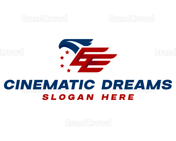 American Eagle Flag Logo