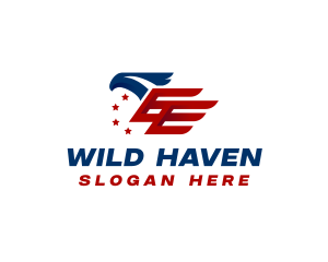 American Eagle Flag Logo