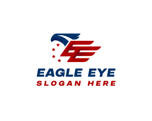 American Eagle Flag logo design