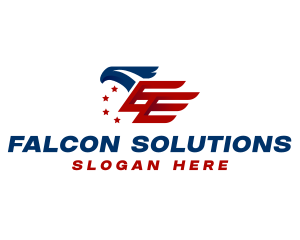 American Eagle Flag logo design