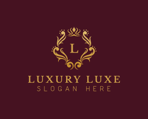 Luxury Crown  Ornament logo design