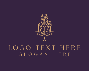 Dough - Floral Cake Bakery logo design