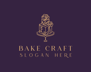 Floral Cake Bakery logo design