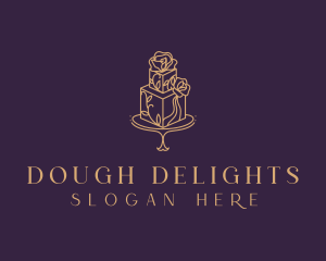 Dough - Floral Cake Bakery logo design