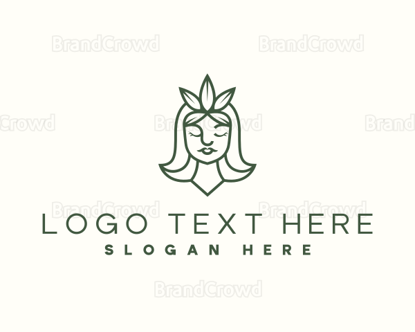 Woman Cannabis Leaf Logo