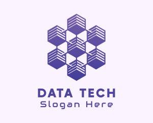 Database - Database Network Cube logo design