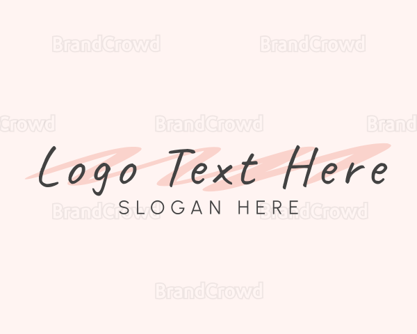 Feminine Handwritten Salon Logo