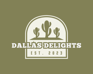 Desert Cactus Cowboy logo design