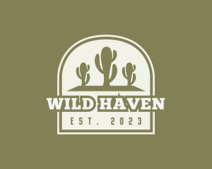 Desert Cactus Cowboy logo design