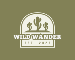 Desert Cactus Cowboy logo design