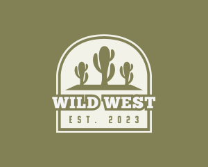 Desert Cactus Cowboy logo design