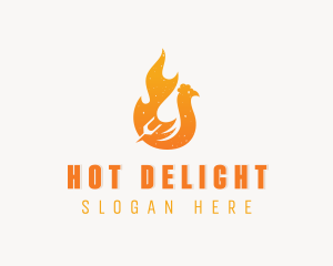 Roast BBQ Chicken logo design