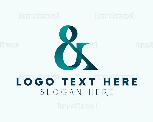 Gradient Elegant Ampersand Business Logo