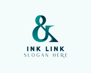 Ligature - Gradient Elegant Ampersand Business logo design