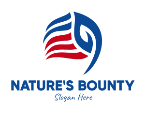 American Nature Flag  logo design