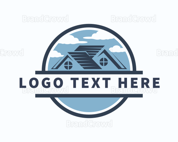 Outdoor Clouds Roofing Logo