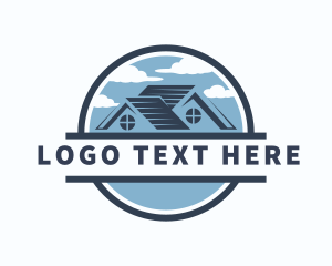 Roofing - Outdoor Clouds Roofing logo design
