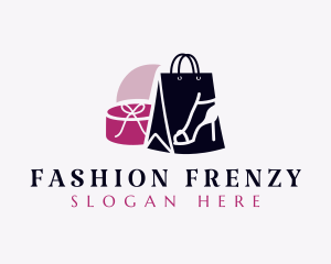 Shopaholic - Fashion Shoe Shopping logo design