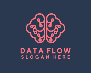 Brain Data Connection logo design