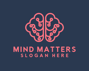 Neurological - Brain Data Connection logo design