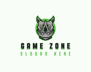 Confused - Gaming Wild Rhino logo design