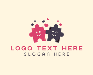 Toy Store - Puzzle Jigsaw Daycare logo design