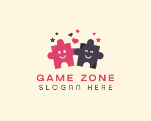 Puzzle Jigsaw Daycare logo design