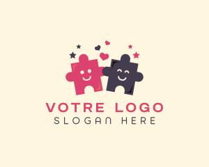 Childcare - Puzzle Jigsaw Daycare logo design