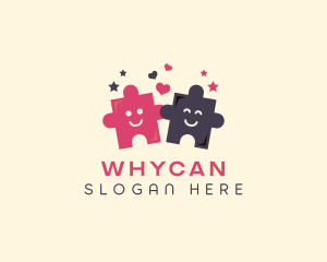 Problem Solving - Puzzle Jigsaw Daycare logo design