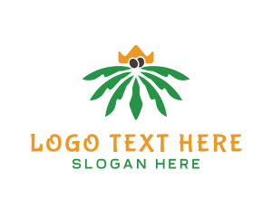 Palm - Crown Coconut Leaves logo design