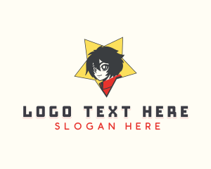 Anime Male Cosplay logo design