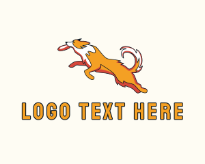 Border Collie - Dog Pet Frisbee logo design