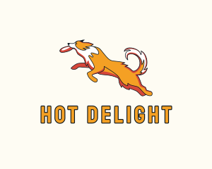 Dog Pet Frisbee logo design