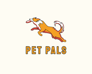 Dog Pet Frisbee logo design