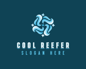 Cooling Wind Airflow logo design