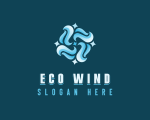 Cooling Wind Airflow logo design