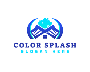 pressure wash Cleaner Maintenance logo design