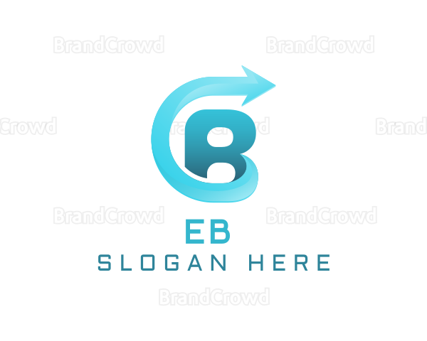 Forward Arrow Letter B Logo