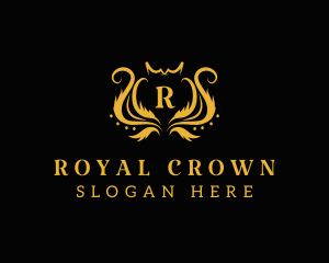 Gold Crown Pageant logo design