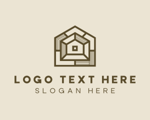 Blueprint - Geometric Home Architect logo design