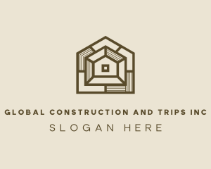 Architectural - Geometric Home Architect logo design